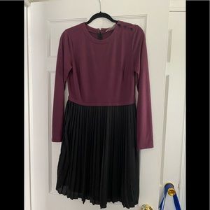 Burgundy LOFT dress